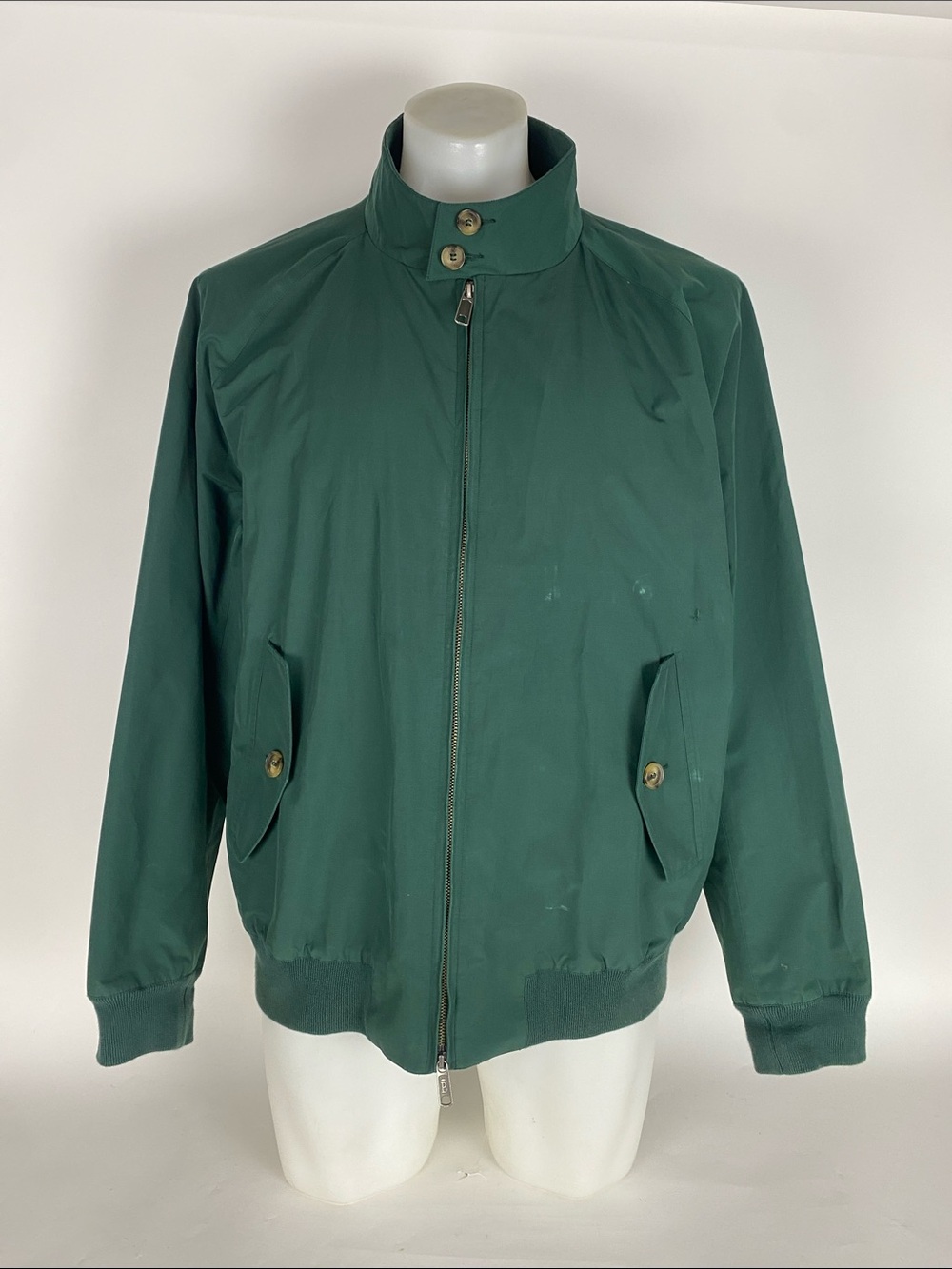 Damaged Baracuta G9 Harrington Jacket Green Men’s Size EU 46